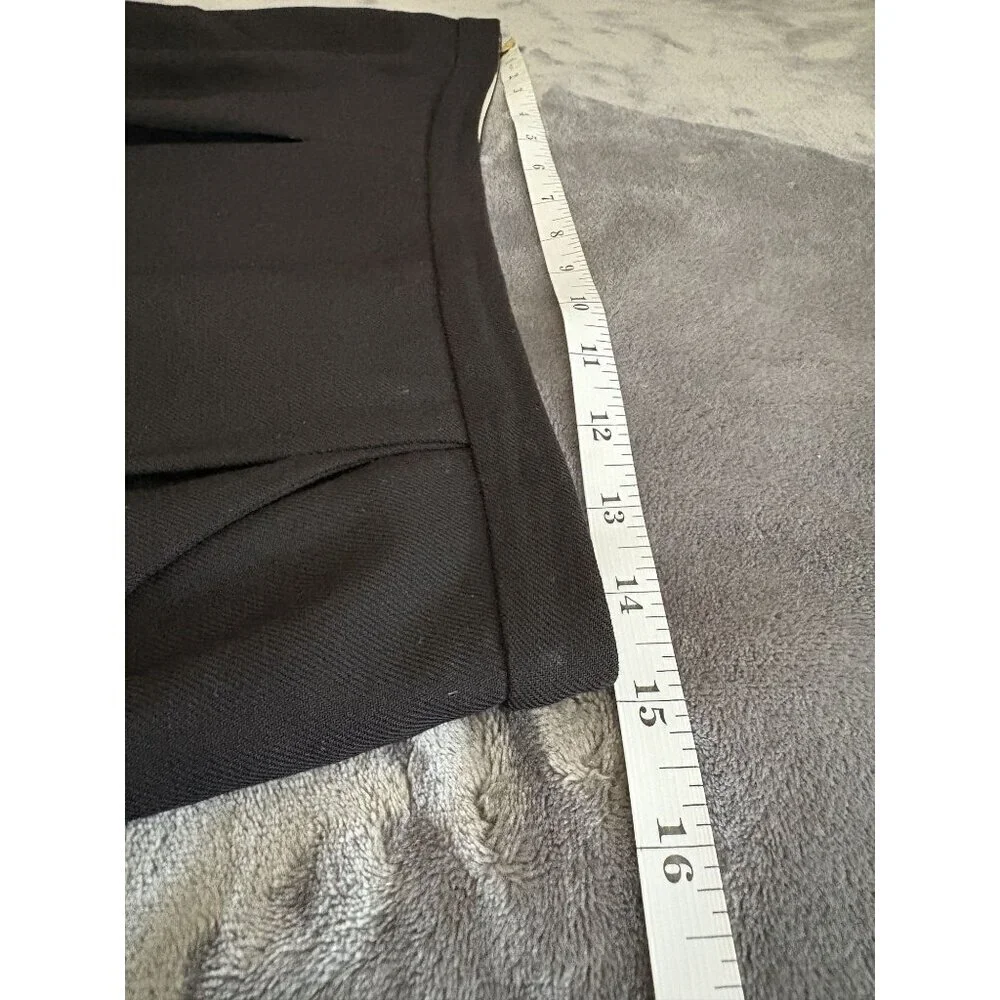 J. Crew Womens Wool Career Skirt Size 4 Black Above the Knee Office Professional
